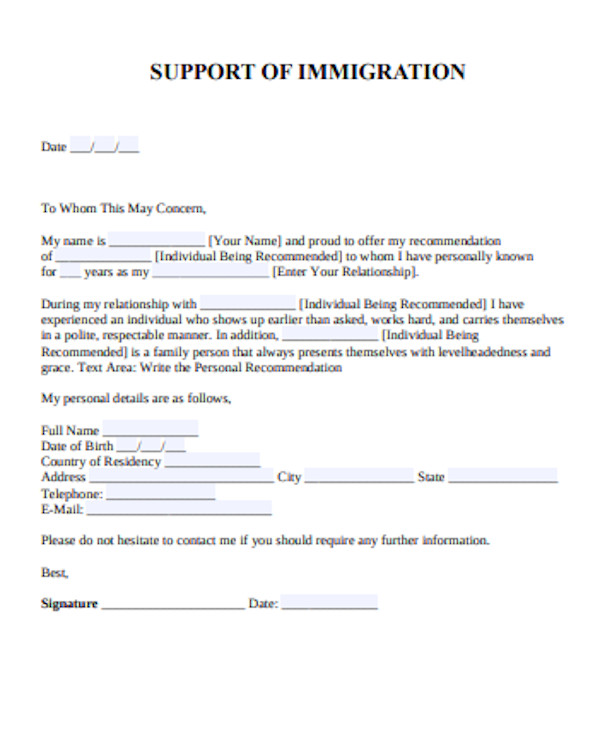 Free 10 Sample Character Reference Letters In Ms Word Pdf