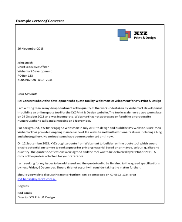 Free 32 Sample Letters In Pdf Ms Word Excel