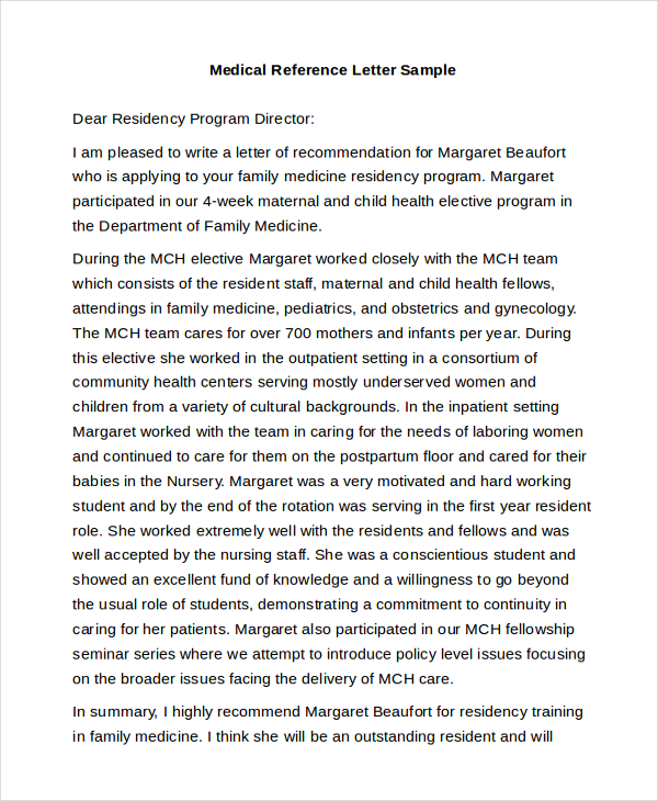 Free 11 Sample Reference Letters In Ms Word Pdf