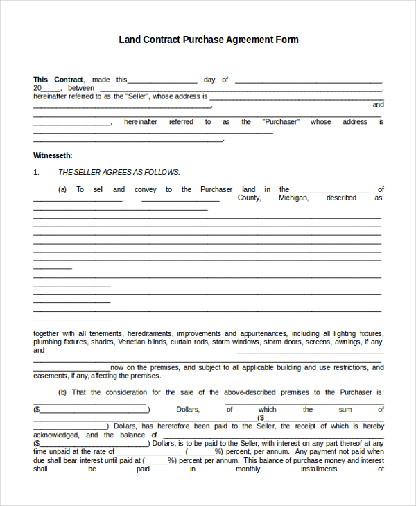 How to edit and draw up land sale agreement form kenya pdf download online. FREE 9+ Sample Land Agreement Forms in PDF | MS Word