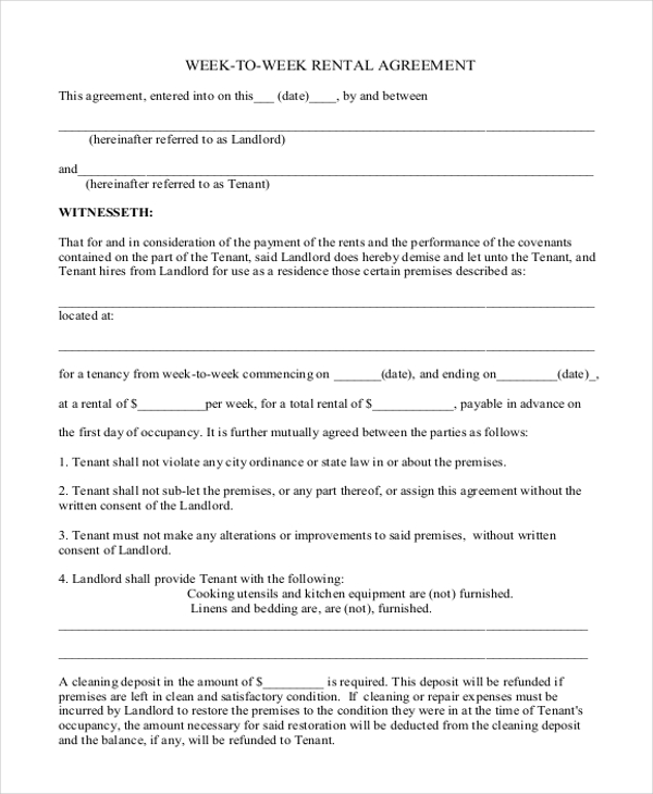 free 9 rental agreement form samples in pdf ms word