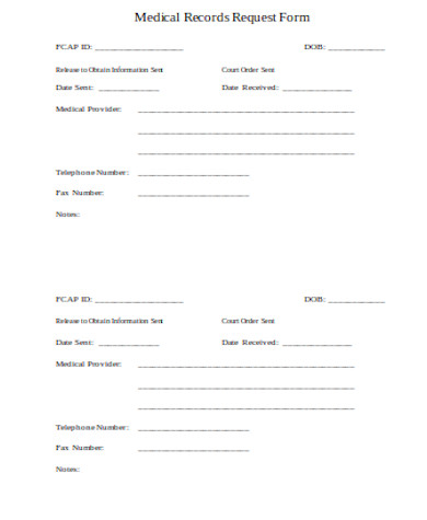free 10 sample medical records request forms in pdf ms word