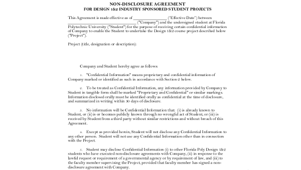 Free 8 Sample Non Disclosure Agreements In Pdf Ms Word