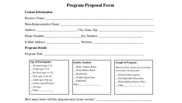 Sample Program Proposal Pdf - Elegant Geometric Background - Desktop