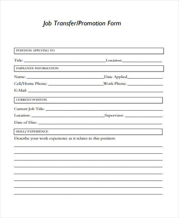If that instructor was able to teach to the best of his or her ability, then it's good to indicate as many positive comments on his evaluation so. FREE 10+ Sample Employee Promotion Forms in PDF | MS Word ...
