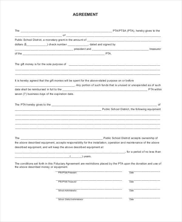 Free 8 General Agreement Sample Forms In Ms Word Pdf Pages