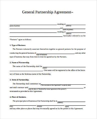 Free 8 Sample General Agreement Forms In Pdf Ms Word