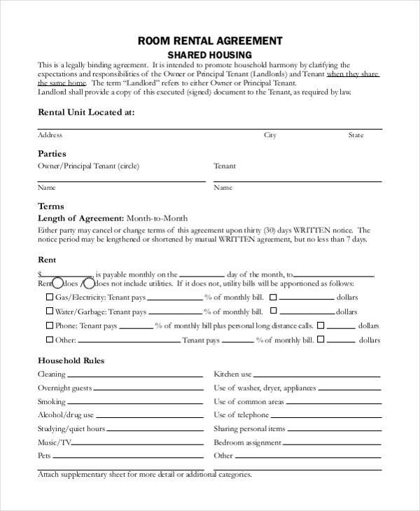 free 9 rental agreement forms in pdf ms word