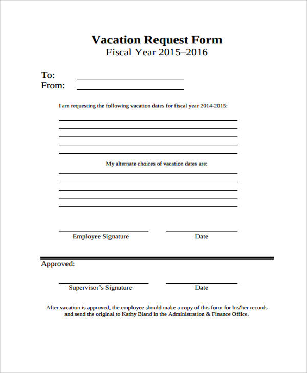 Free 37 Sample Request Forms In Pdf Excel Ms Word