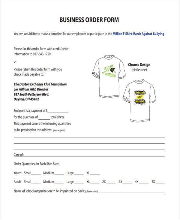 free 39 blank order forms in pdf ms word excel