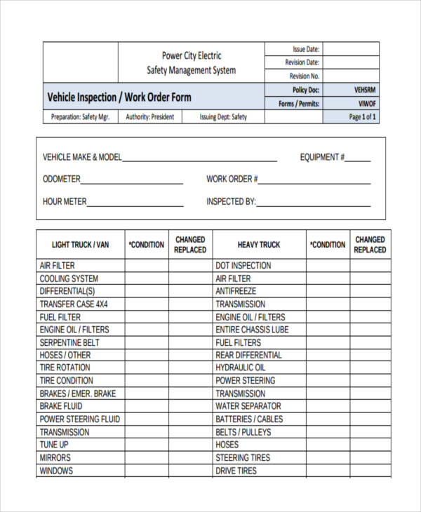 free 27 printable work order forms in pdf excel ms word