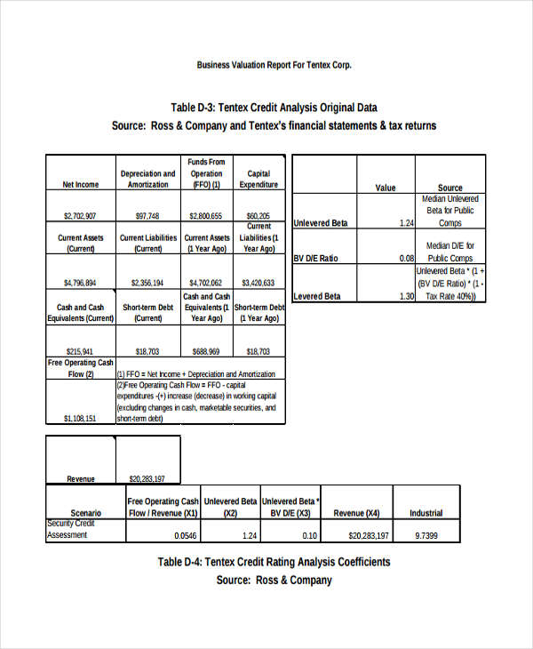 Free 7 Business Appraisal Forms In Pdf