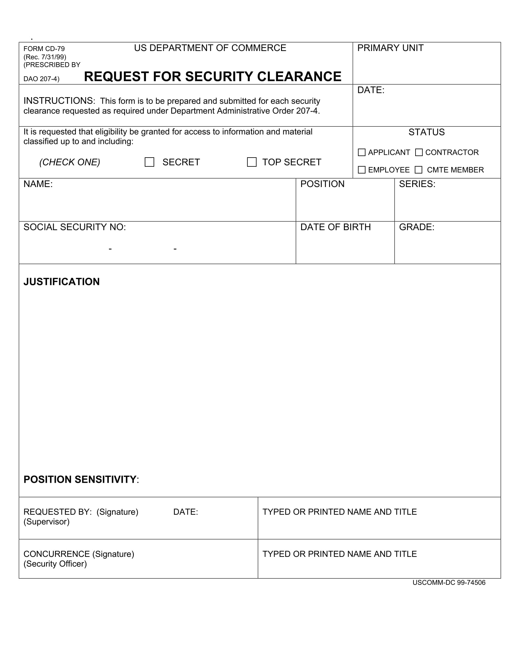 How to obtain a top secret security clearance? [ with samples ]