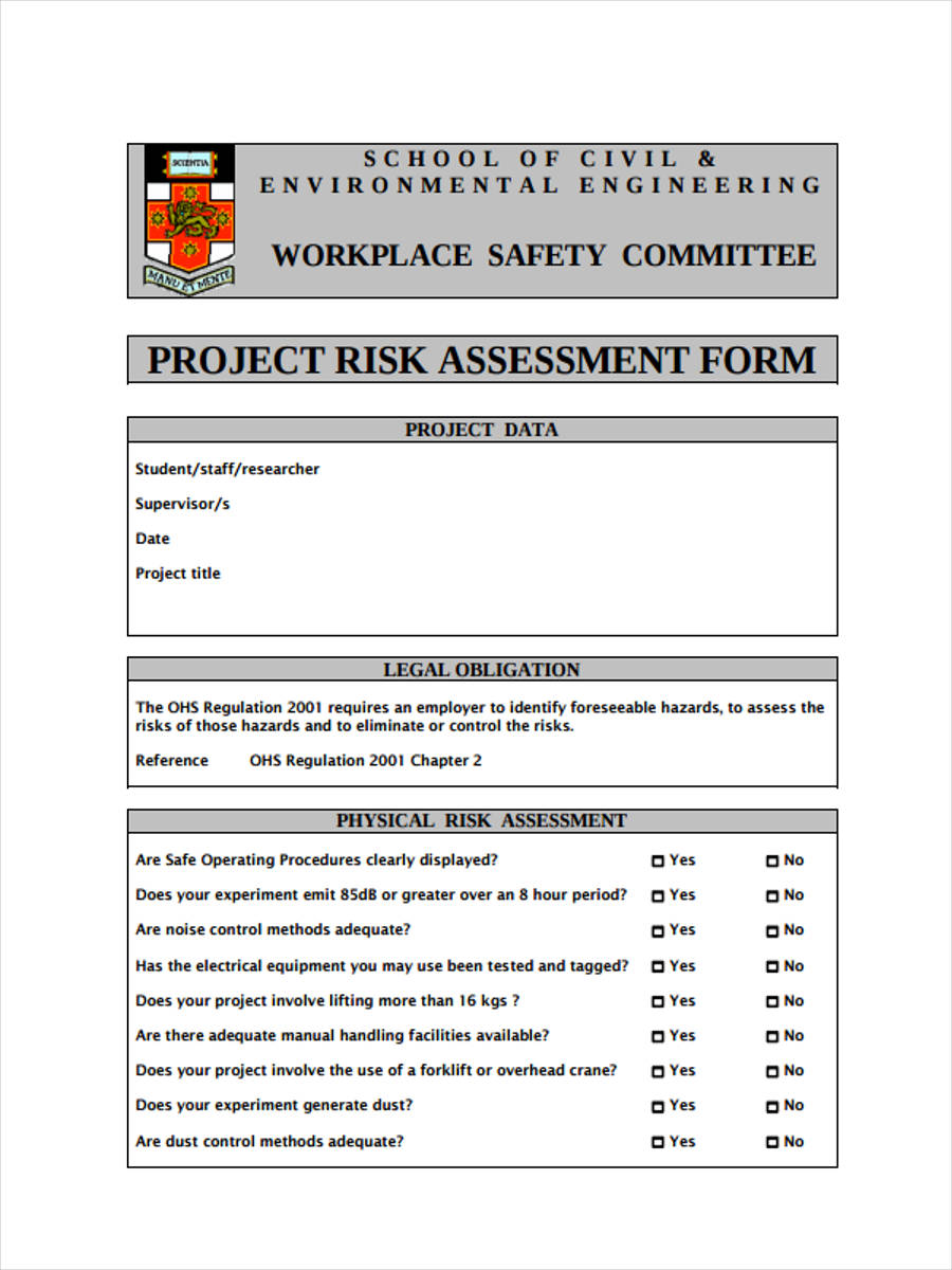 Manual Handling Risk Assessment Template