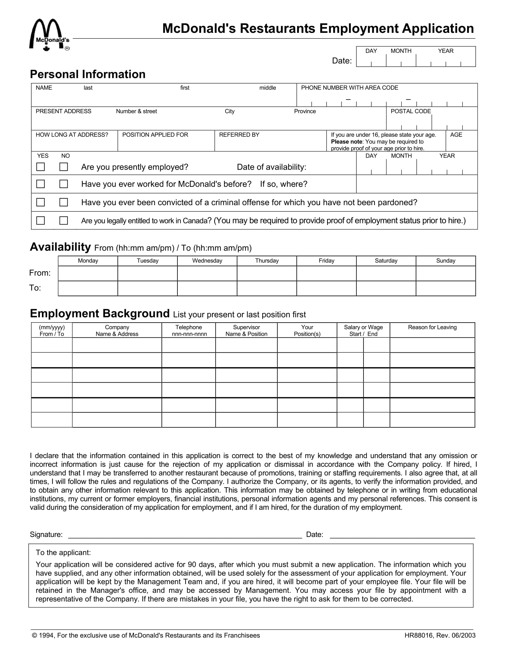 free 8 manager job application and review forms in pdf