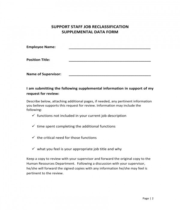 Free 8 Reclassification Request Forms In Pdf Ms Word Excel