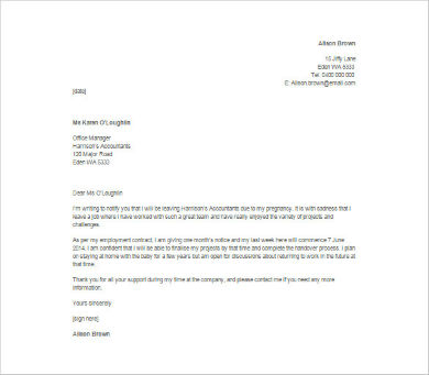 Free 11 Immediate Resignation Letters In Pdf Ms Word