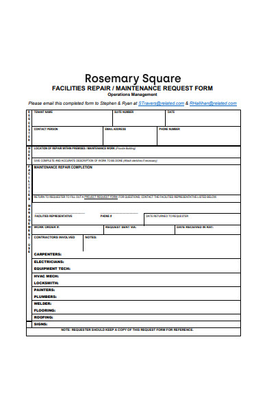 free 26 repair work order form in pdf ms word
