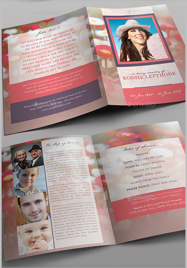 FREE 15+ Printable Obituary Templates in PDF MS Word PSD