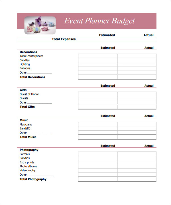 Free 10 Budget Samples In Excel Pdf Ms Word