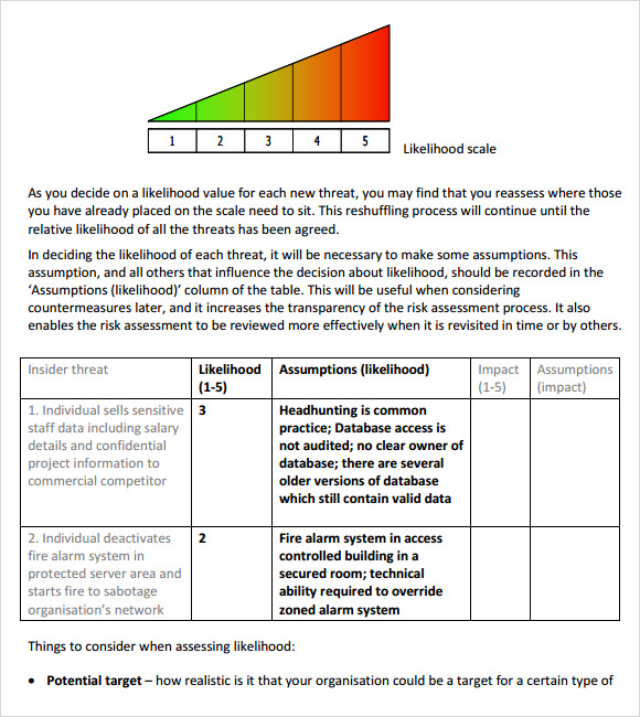 Security Assessment Security Impact Assessment Template