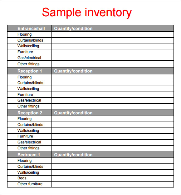 Free 9+ property inventory templates in pdf