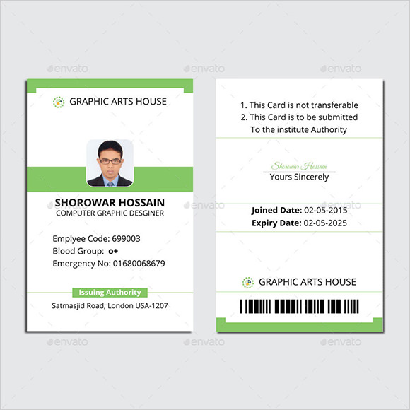 Free 34 Amazing Id Card Templates In Ai Ms Word Pages Psd Publisher Pdf
