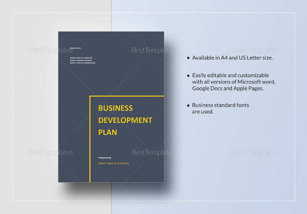 Free 31 Simple Business Plan Templates In Pdf Ms Word Psd Google Docs Pages
