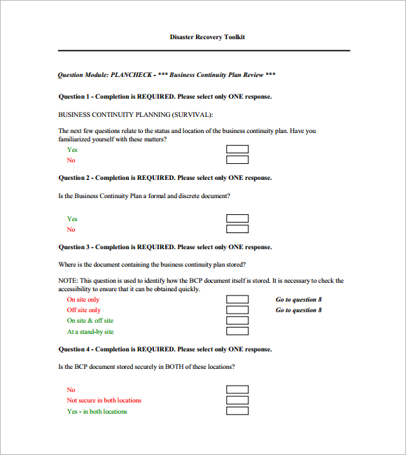 Free 13 Business Continuity Plan Templates In Pdf
