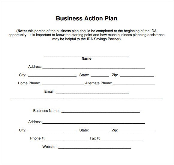 Free 10 Business Action Plan Samples In Google Docs Ms Word Pages Pdf