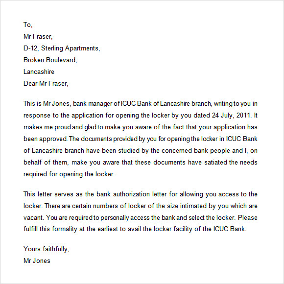 Free 7 Example Of Authorization Letter Templates In Ms Word Pdf