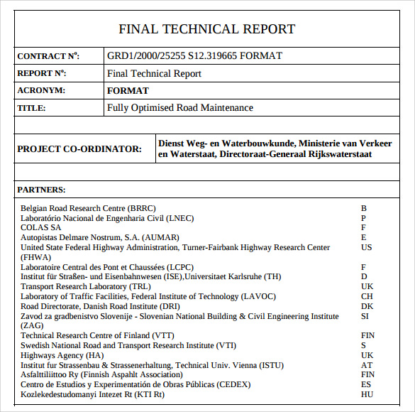 Free 8 Technical Report Samples In Ms Word Google Docs Apple Pages