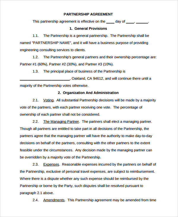 Free 7 Sample Partnership Dissolution Agreement Templates In Pdf Ms Word