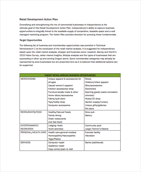 Free 6 Sample Business Development Plan Templates In Pdf