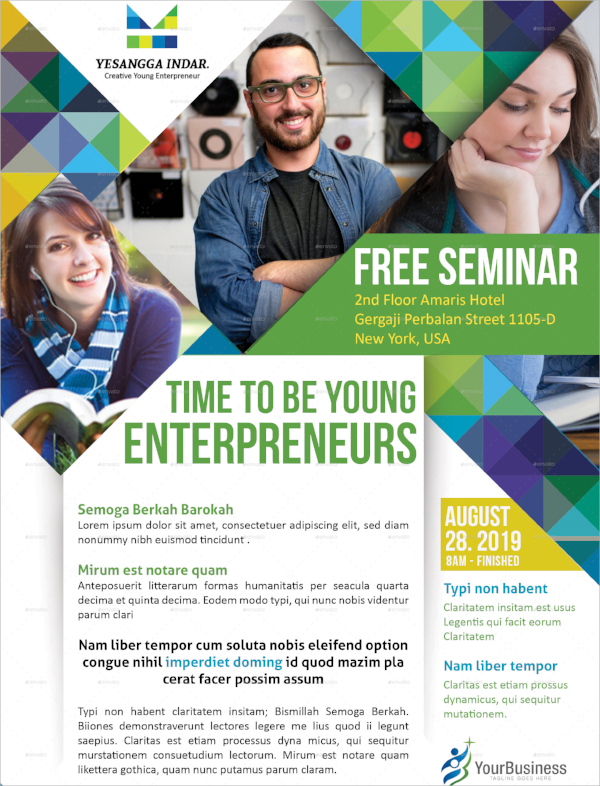 Free 26 Seminar Flyers In Psd Ms Word Ai Publisher Apple Pages Indesign