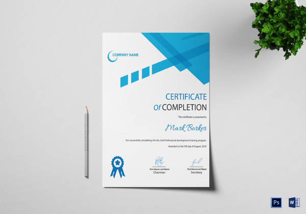 Free 39 Psd Certificate Templates In Psd Ai Ms Word Indesign