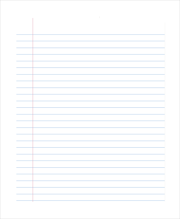 free 8 sample notebook papers in pdf ms word