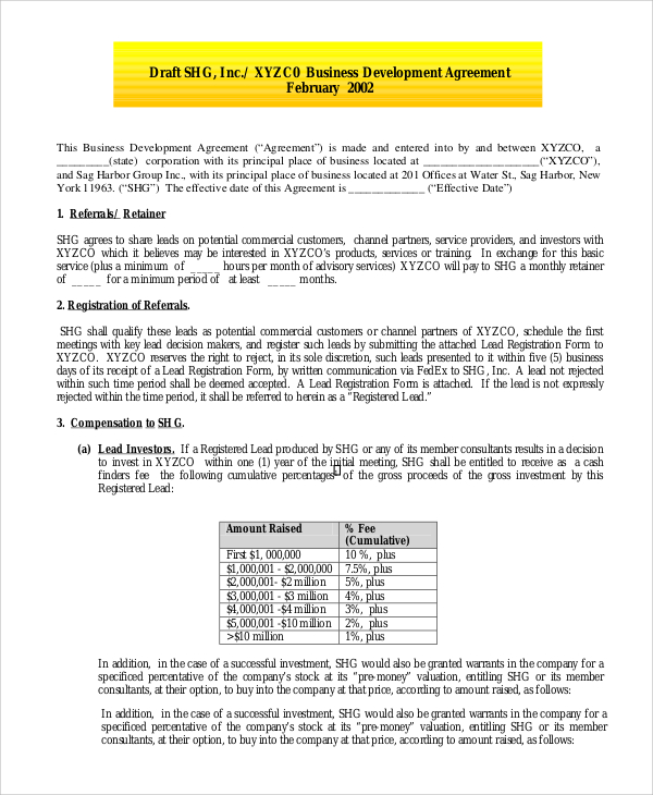 Free 18 Sample Business Contract Templates Ms Word Google Docs Pdf Pages