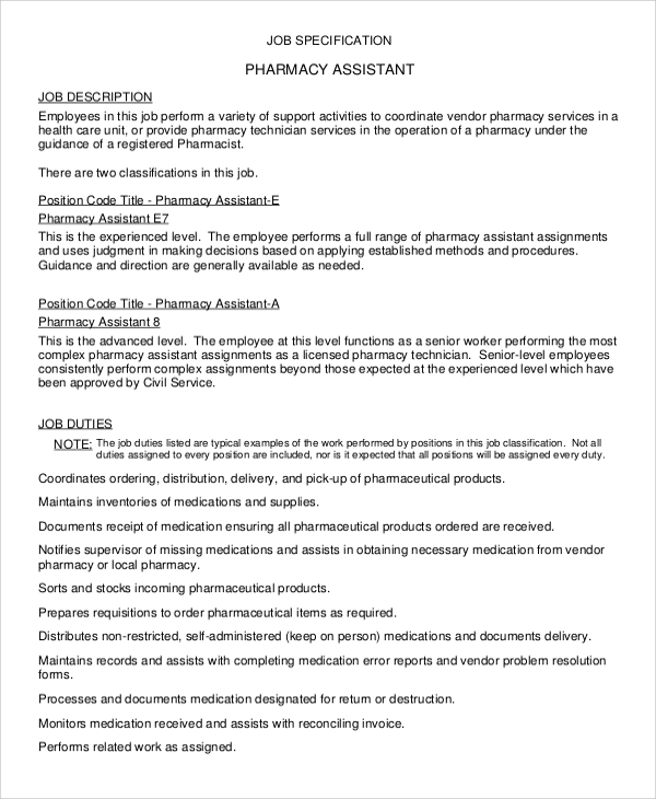 © 2021 mjh life sciences™ and pharmacy times. FREE 8+ Sample Pharmacist Job Description Templates in MS Word | PDF