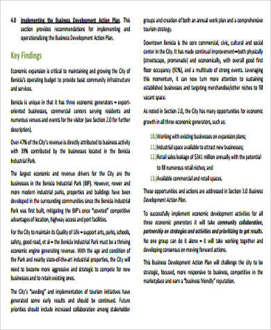 Free 8 Sample Business Action Plan Templates In Pdf Ms Word