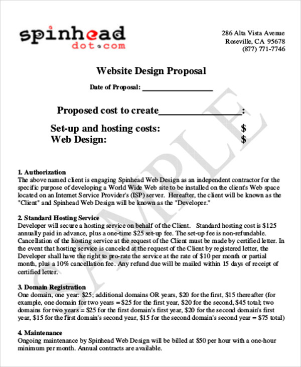 Free 13 Website Quotation Samples In Pdf Ms Word Pages