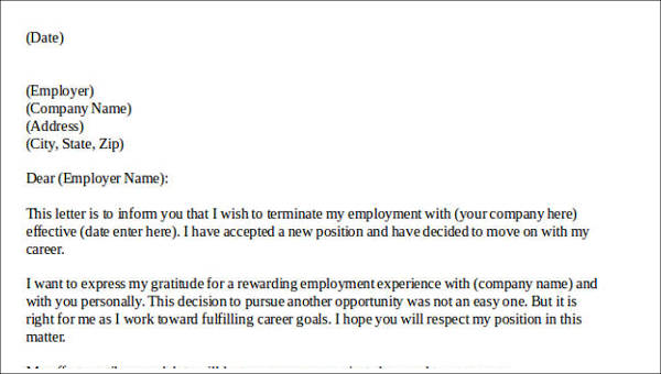 Free 82 Sample Letter Templates In Pdf Ms Word