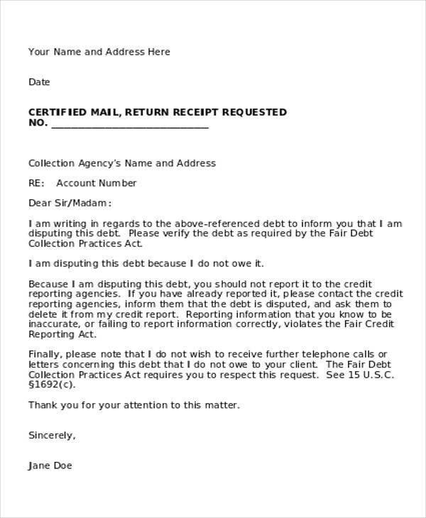 Free 43 Collection Letter Examples In Google Docs Ms Word Pages Pdf