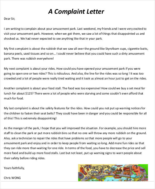 Free 36 Complaint Letter Samples In Ms Word Pages Google Docs Pdf