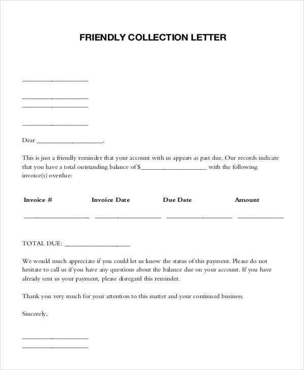 Free 43 Collection Letter Examples In Google Docs Ms Word Pages Pdf