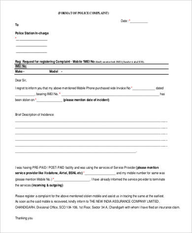 Free 23 Complaint Letter Templates In Pdf