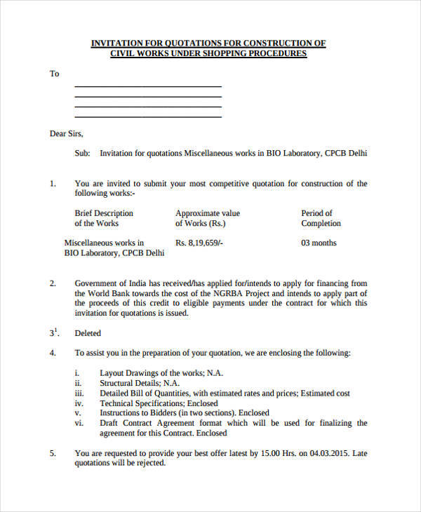 Free 33 Quotation Formats Samples In Pdf