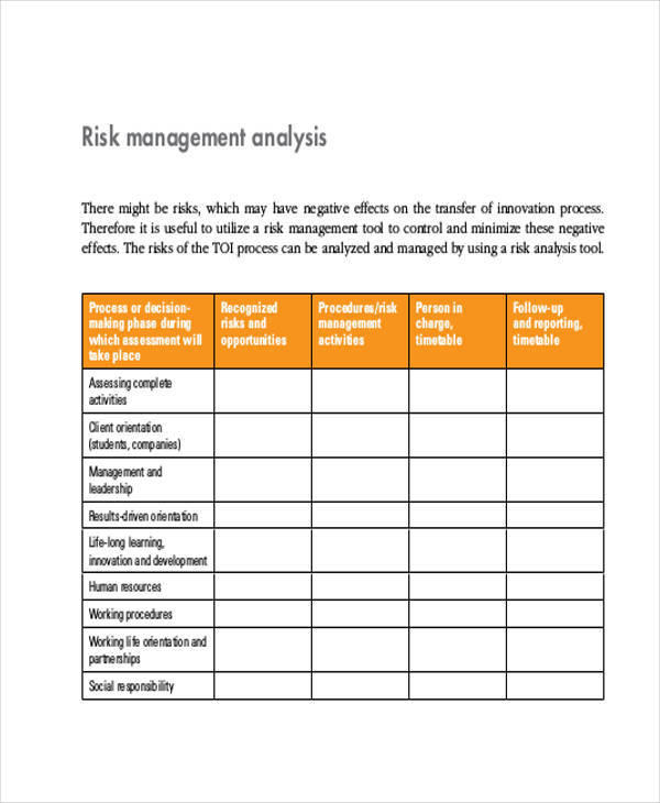 Free 10 Management Analysis Templates In Ms Word Google Docs Pages Pdf