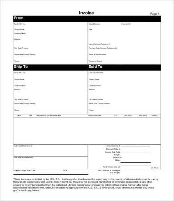 free 11 retail invoice samples templates in pdf ms word