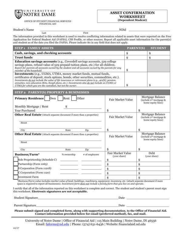 Free 23+ asset worksheet templates in pdf
